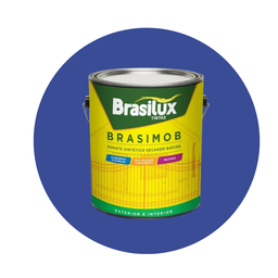 Esmalte Sintetico Brasimob Brasilux 3,6l:azul França - 1