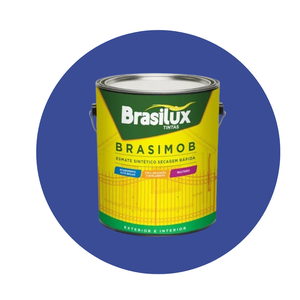 Esmalte Sintetico Brasimob Brasilux 3,6l:azul França