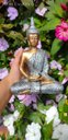 Ver imagem 3 de Buda Hindu Dourado e Prata Resina 19,5cm