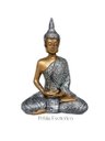 Ver imagem 1 de Buda Hindu Dourado e Prata Resina 19,5cm