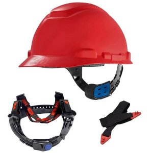 Capacete Segurança 3m H700 C/ Jugular Eletricista Engenheiro Vermelho Hb004571210
