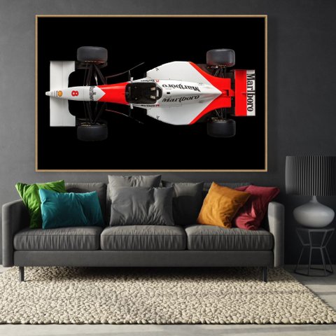 Quadro Decorativo Carro de Corrida Formula 1 Sala Quarto Casa Escritório