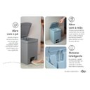 Ver imagem 4 de Lixeira com Pedal e Tampa Trium Esconde Sacola 12 Litros ou