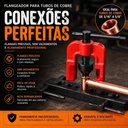 Ver imagem 5 de Flangeador Tubos Cobre Aluminio Profissional Alicate Alargador Canos Aco Inox PVC 3/16 a 5/8 Eda