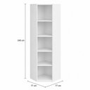 Ver imagem 3 de Guarda Roupa de Canto c/ Porta Inteira 1331 Ilan Branco