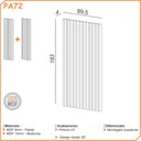 Ver imagem 3 de Painel Ripado 89,5cm X 183cm Pdl Freijó