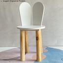 Ver imagem 4 de Cadeira Coelho Criativa Infantil para Crianças Estudar Desenhar 100% Mdf Bp Melaminico:branco Tx