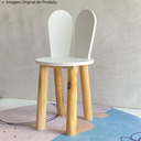 Ver imagem 3 de Cadeira Coelho Criativa Infantil para Crianças Estudar Desenhar 100% Mdf Bp Melaminico:branco Tx