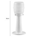 Ver imagem 2 de Kit 8 Balizadores Luminárias Branco Jardim com Globo Timoneiro Leitoso em Alumínio e Termoplá
