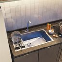 Ver imagem 2 de Cuba Pia em Inox c/ Escorredor Embutido 70x40 com Valvula Technox