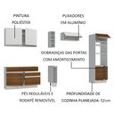 Ver imagem 5 de Armário de Cozinha Completa 290cm Branco/Rustic/Branco Cristal Madesa 09