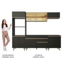 Ver imagem 5 de Cozinha Completa Reims Armário e Balcão Preto/rustic Madesa
