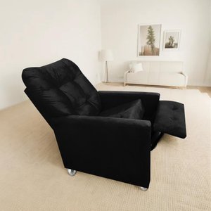 Poltrona Reclinável Sabrina Conforto e Estilo para Todos Os Ambientes Preto