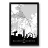 Quadro Mapa Urbano Cidade de Balneário Camboriú – 40x60cm - 1