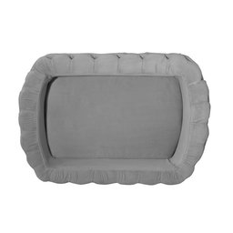 Mini Berço Moises de Balanço Portátil para Bebê Cinza - 6
