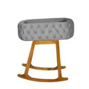 Ver imagem 4 de Mini Berço Moises de Balanço Portátil para Bebê Cinza