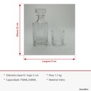 Ver imagem 2 de Jogo 7 Peças Jogos de Whisky de Vidro 750ml/340ml Transparente 23.0x9.0x9.0cm