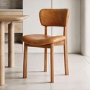 Ver imagem 2 de Cadeira para Sala de Jantar Cozinha Living Estofada Dara L02 Couríssimo Canela - Lyam Decor