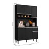 Kit Cozinha Márcia Armário Completo 105cm Ajl Móveis - 3