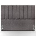 Ver imagem 3 de Cabeceira Cama Box King 195 cm Dália W01 Linho Cinza Escuro - Lyam Decor