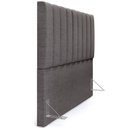 Ver imagem 6 de Cabeceira Cama Box King 195 cm Dália W01 Linho Cinza Escuro - Lyam Decor