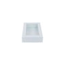 Bandeja Lavabo Banheiro Vidro Branco Luxo 25X15 - 4