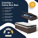 Ver imagem 5 de Cama Box Baú + Colchão Gazin de Espuma D33 Pillow In Force Mid Solteiro 88 cm