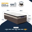 Ver imagem 4 de Cama Box Baú + Colchão Gazin de Espuma D33 Pillow In Force Mid Solteiro 88 cm