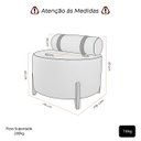 Ver imagem 5 de Kit Sofá e Poltrona Remi Orgânica Elegante Moderno para Sala Estúdio Linho Trento