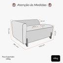 Ver imagem 6 de Kit Sofá e Poltrona Remi Orgânica Elegante Moderno para Sala Estúdio Linho Trento