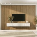 Ver imagem 2 de Rack com Painel Liso TV até 86 Polegadas Planejado 320x250cm Aruá CabeCasa MadeiraOriginals Marrom/Off White
