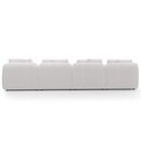 Ver imagem 7 de Sofá 5 Lugares com Chaise Direito Sala Living 388cm Arlo F04 Bouclê Branco - Lyam Decor
