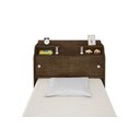 Ver imagem 5 de Cabeceira box Solteiro 0,88cm Elisa Malbec ou Malbec/Off White - Framar Móveis