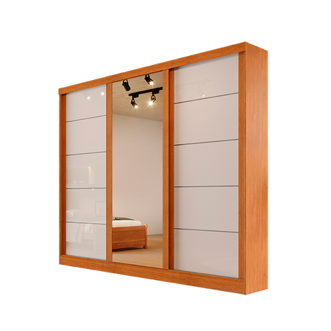 Roupeiro 3p. Correr Capri Bianchi