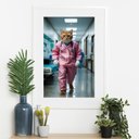 Ver imagem 2 de Quadro Médico Gato - 60x48cm:moldura Preta