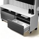 Ver imagem 3 de Estante Home para Tvs 50" Estilos Naturalle e Off Ripado Carmolar