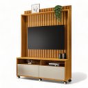 Ver imagem 2 de Estante Home para Tvs 50" Estilos Naturalle e Off Ripado Carmolar