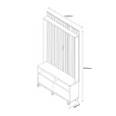 Ver imagem 4 de Estante Home para Tvs 50" Estilos Naturalle e Off Ripado Carmolar