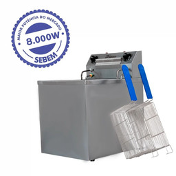 Fritador Elétrica Profissional 2 Resistencias 8000w Sebem - 2