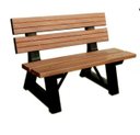 Ver imagem 4 de BANCO DE JARDIM LINHA URBAN 110CM - MADEIRA PLÁSTICA