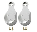 Ver imagem 1 de 2 Peças - Suporte Lateral para Guarda Roupa Tubo Cabideiro