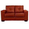 Sofá de Couro 2 Lugares Londres 151cm M06 Cor Conhaque com Brilho 457 - Amarena Móveis SOFÁ 2 LUGARE - 1