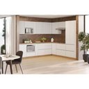 Ver imagem 4 de Fechamento de Cozinha Modulado Kit de Rodapé de Canto Multilinha 80x52x10cm Nature