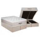 Ver imagem 1 de Conjunto Box Baú Queen: Colchão Molas Plumatex Ensacadas Presidencially Selado + Base Crc Suede