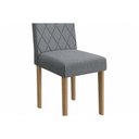 Ver imagem 3 de Cadeira Sala de Jantar 2cad153ea Kit 6 Un Eucalipto/veludo Bege A036 - Kappesberg