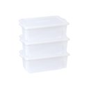 Ver imagem 1 de Kit 3 Caixas para Cozinha Empilháveis 24,5l Branco