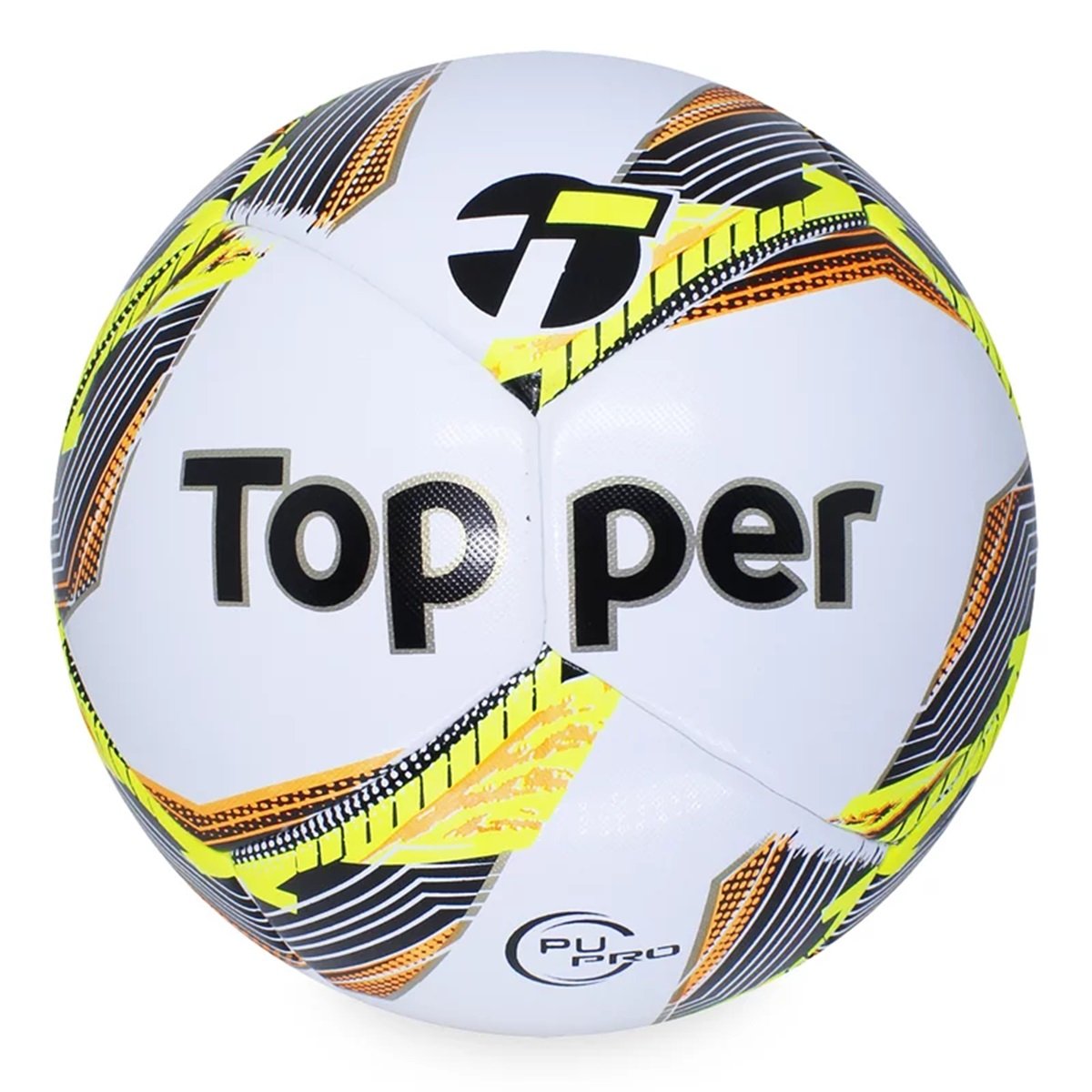 Bola Futebol de Campo Topper Samba Oficial:branco/laranja/único - 2