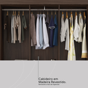 Ver imagem 7 de Guarda-Roupa Casal 6 Portas 2 Gavetas 149 cm Fast Café Touch