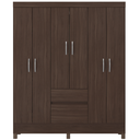 Ver imagem 1 de Guarda-Roupa Casal 6 Portas 2 Gavetas 149 cm Fast Café Touch