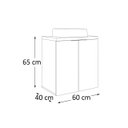 Ver imagem 5 de Gabinete C/ Cuba Nature 60cm Estilare Gab4008 Carvalho/verde